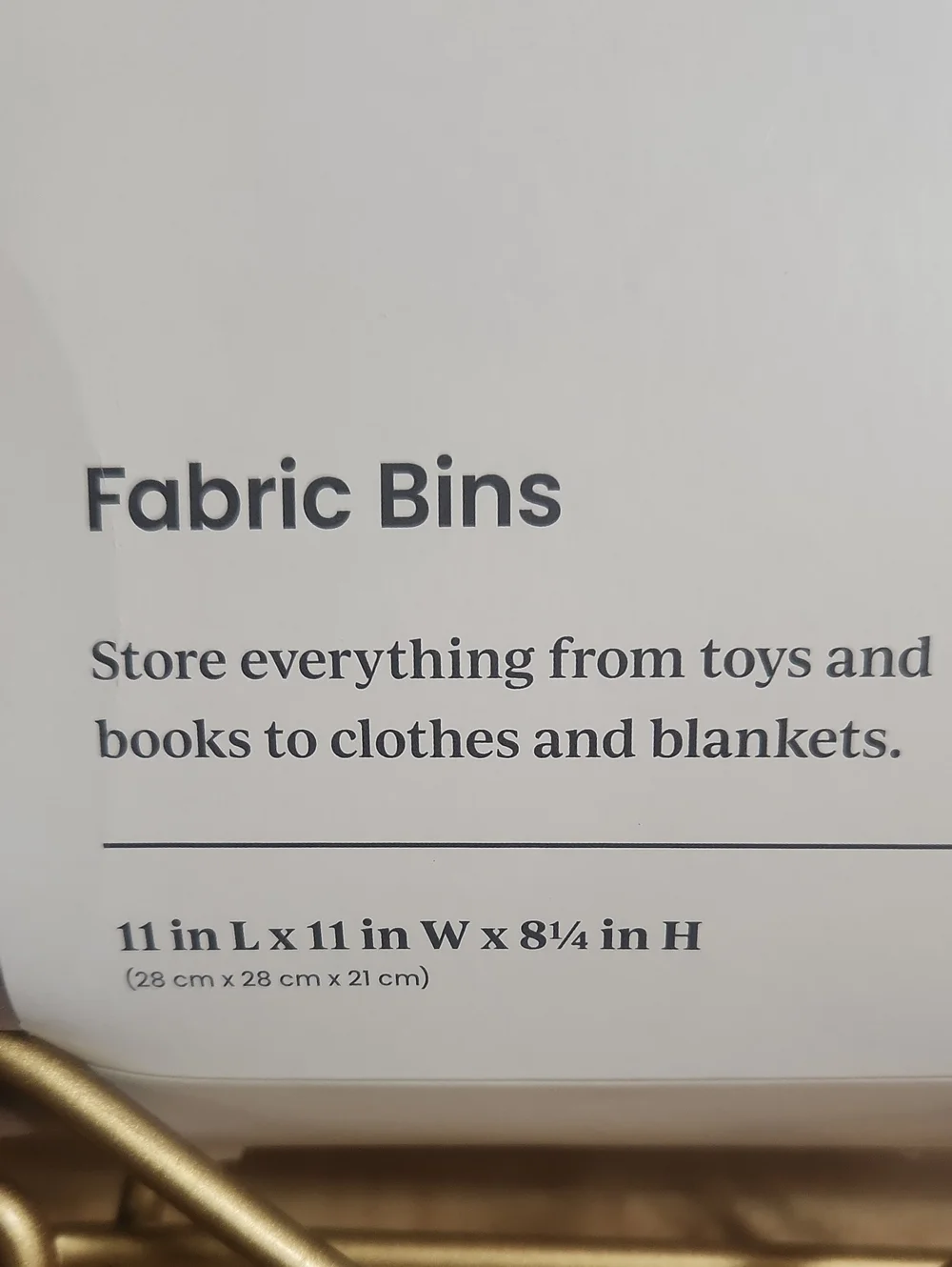 Brightroom fabric bins